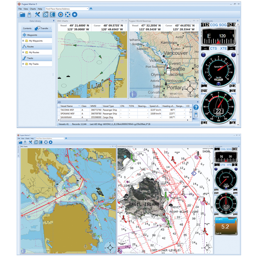 fugawi global and marine navigator pack v4.5.14.1696: full version software